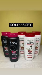 Loreal elseve shampoo SOLD AS SET