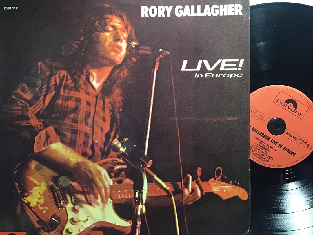 LP Rory Gallagher - Live in Europe OOP VINYL RECORD Anubis Piring