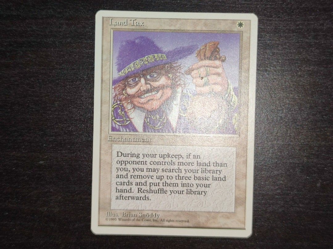 Magic The Gathering MTG Land Tax Forth Edition, Hobbies & Toys, Toys ...