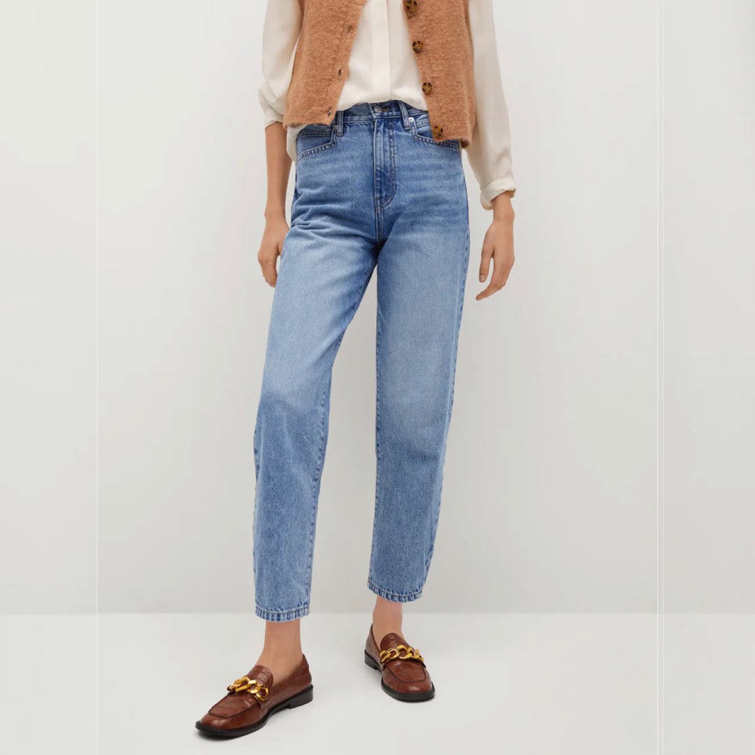 MANGO High waist balloon jeans