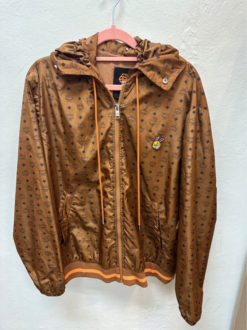 MCM Windbreaker In Monogram Nylon in Brown for Men