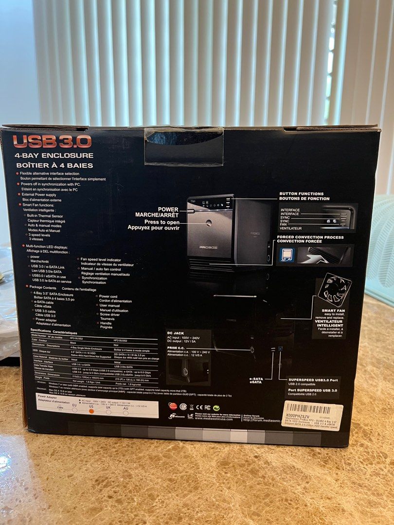 Mediasonic PROBOX 4-Bay Enclosure, Computers & Tech, Office & Business ...