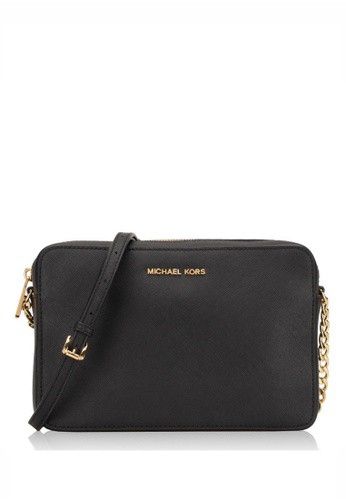 Cindy large saffiano leather crossbody grey shop