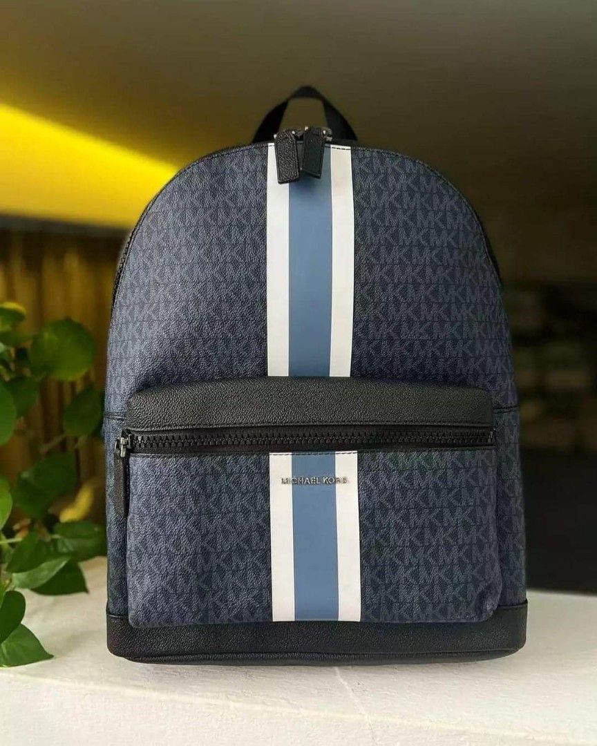 Michael Kors Men's Cooper Logo Backpack In Navy And Fade Mint, Style  37U0LCOB2B. on Galleon Philippines