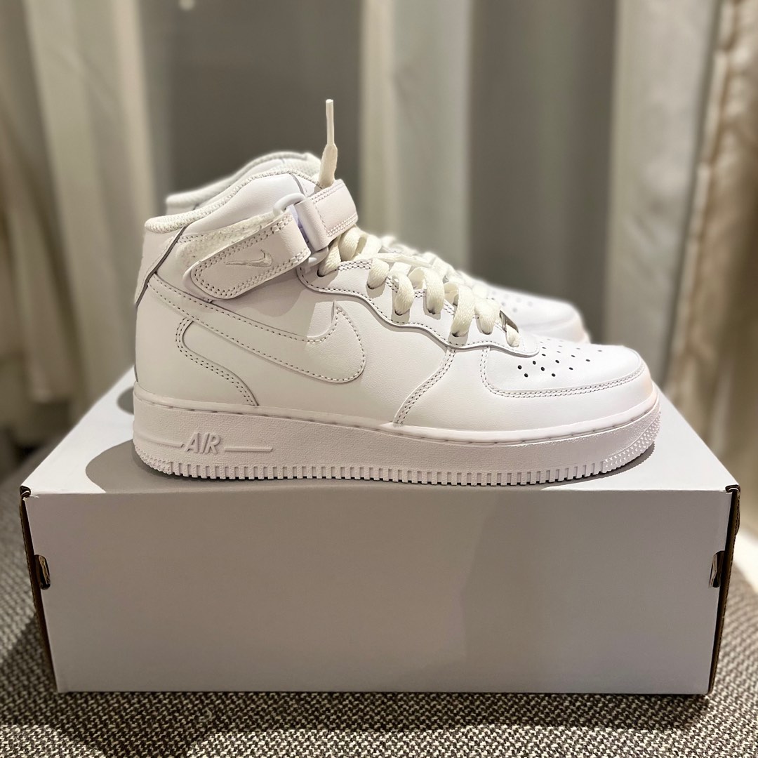 Nike air force mid sale white