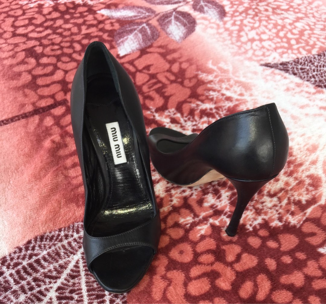 miu miu white heels