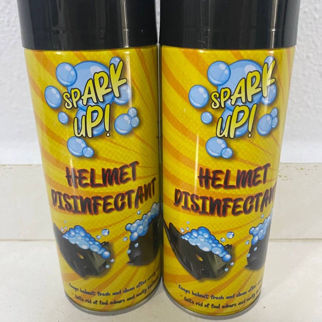 Motorcycle Helmet Disinfectant Spray Foam Cleaner Quick Easy Usage