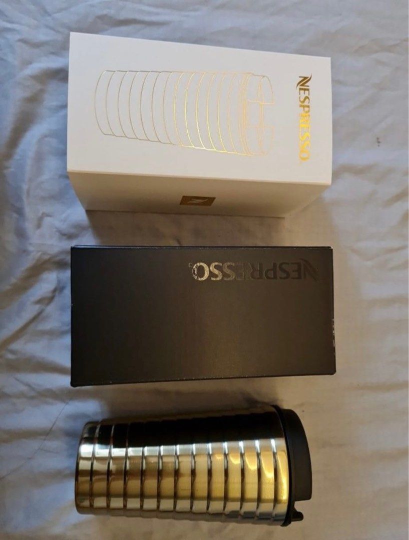 New Christmas Nespresso TOUCH Golden Travel Mug 345ml !!Limited Edition!!