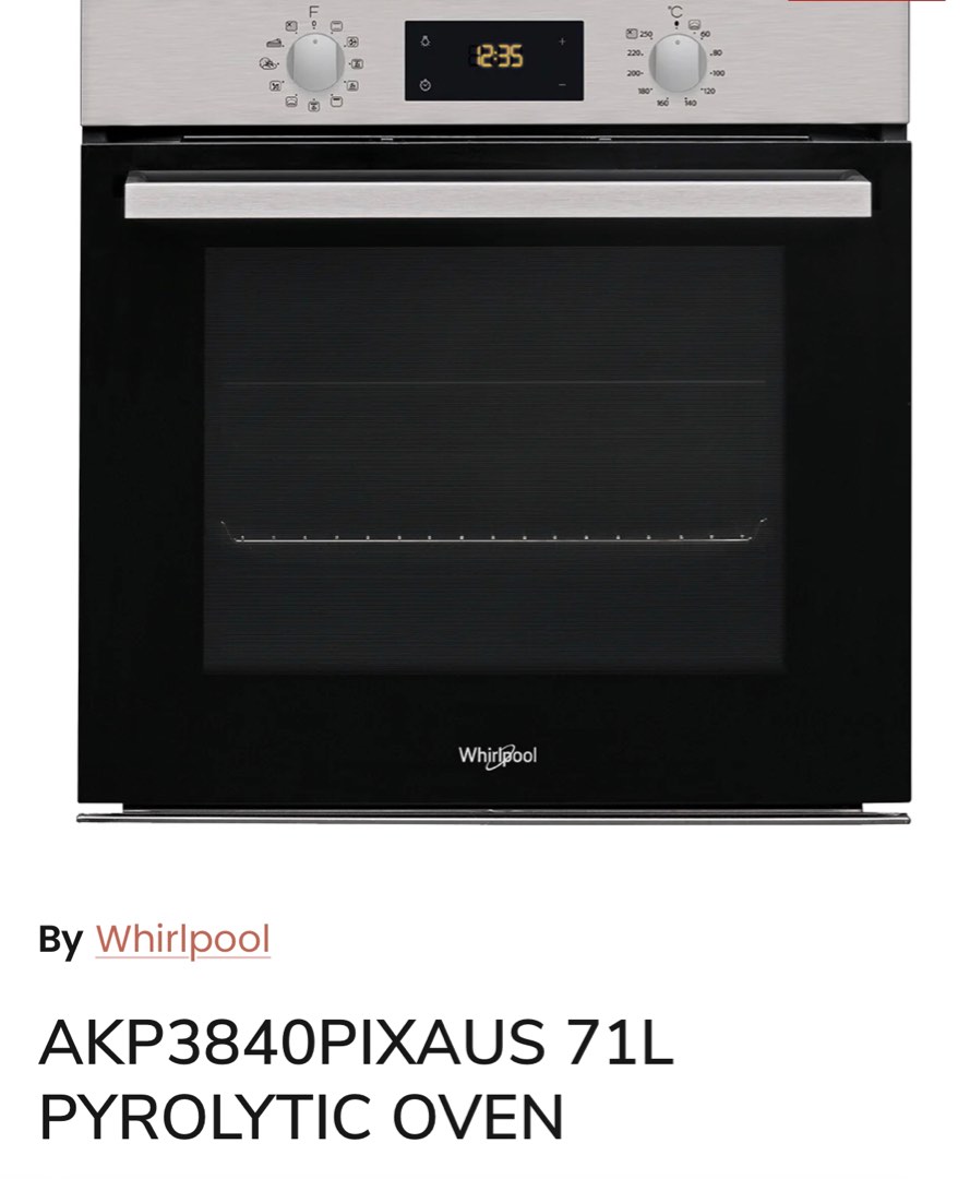 *New* Whirlpool 71L oven, TV & Home Appliances, Kitchen Appliances