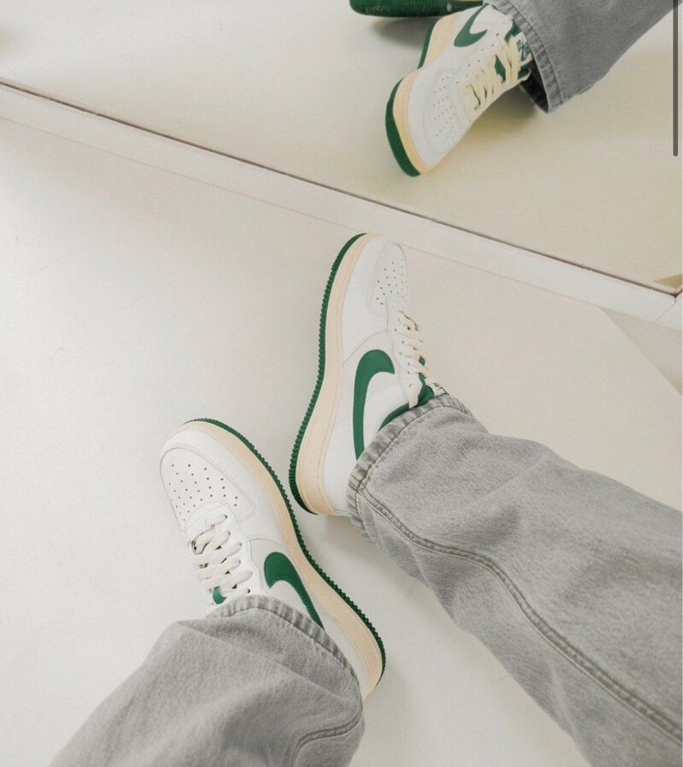 Nike Air Force White Pine Green DO5220-131 綠色, 男裝, 鞋, 波鞋