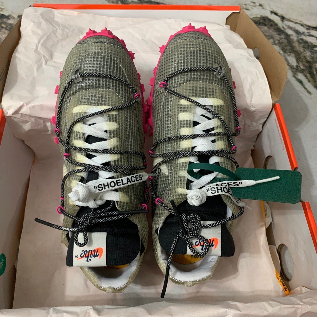 Off white nike waffle racer clearance