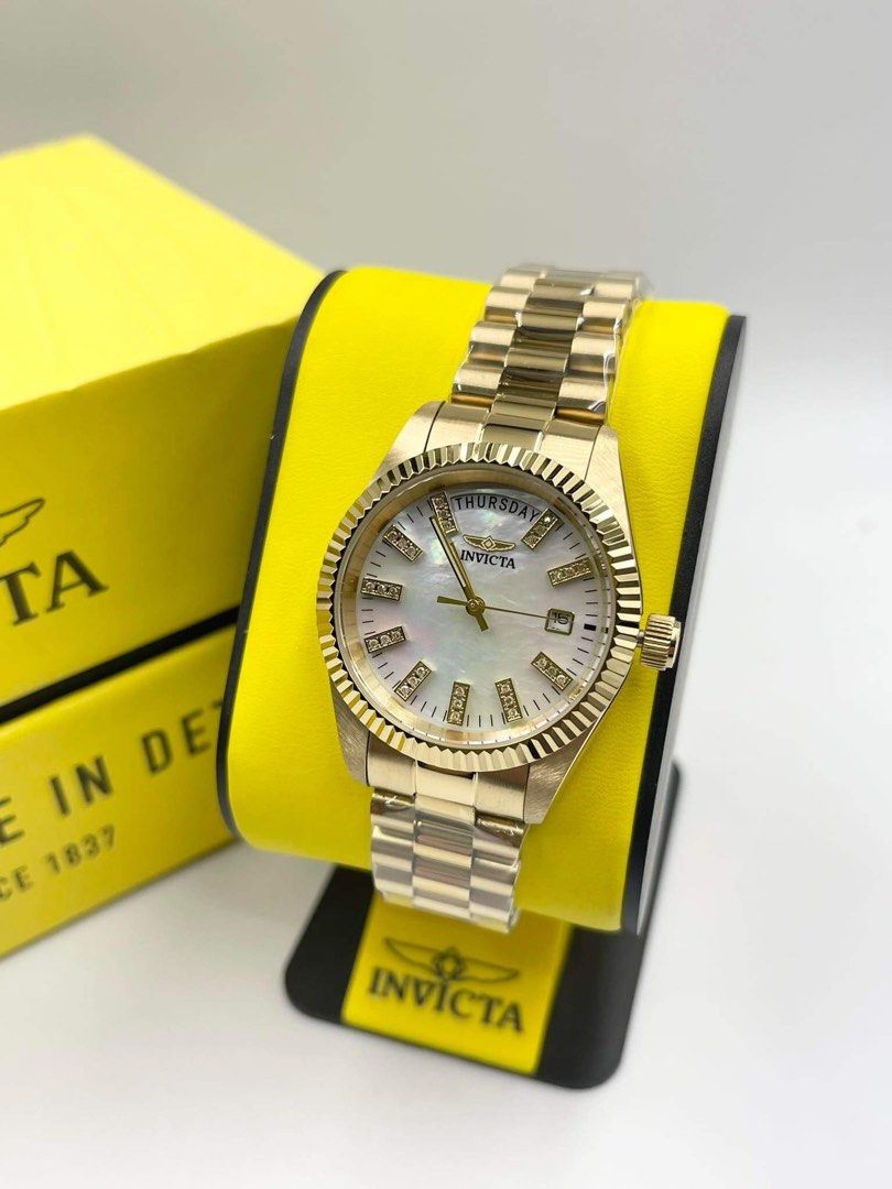 Invicta women's watch outlet with diamonds
