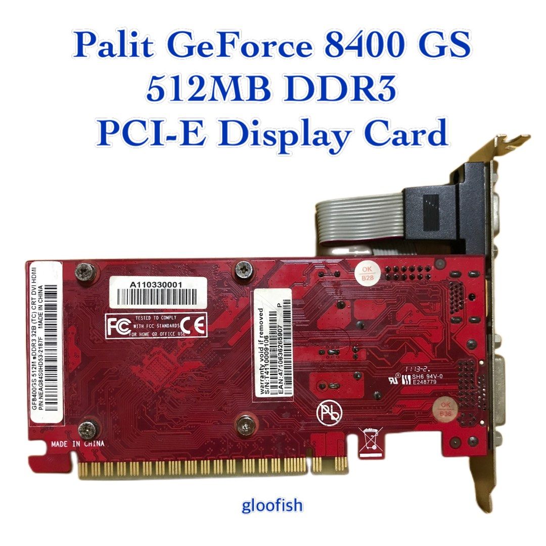 Gf8400gs 512mb sales ddr3 32b
