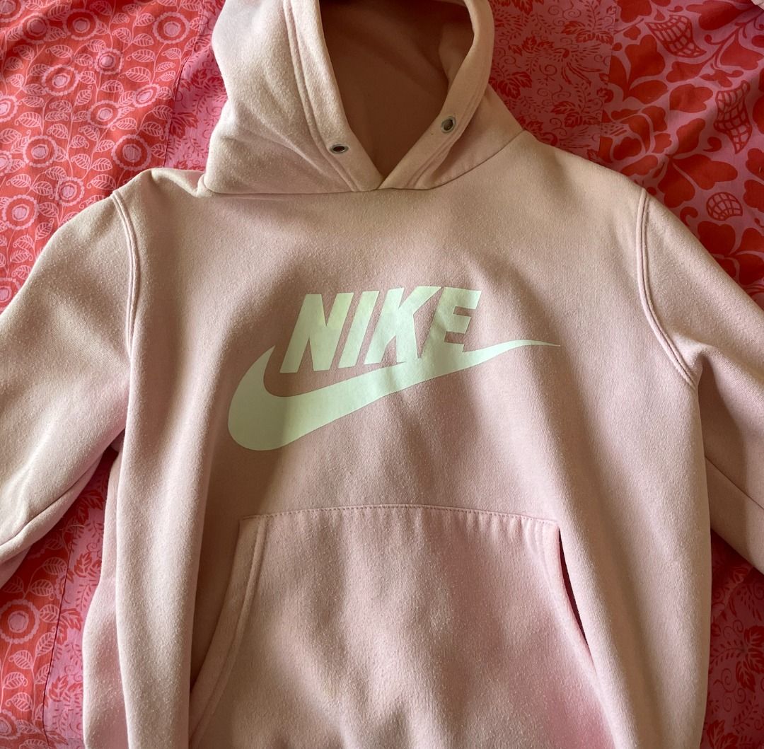 Pink and gold shop nike hoodie