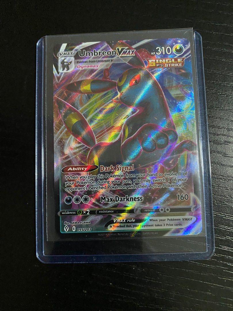 Pokemon Umbreon VMax Evolving Skies ES 095/203 TCG Cards, Hobbies & Toys,  Toys & Games on Carousell