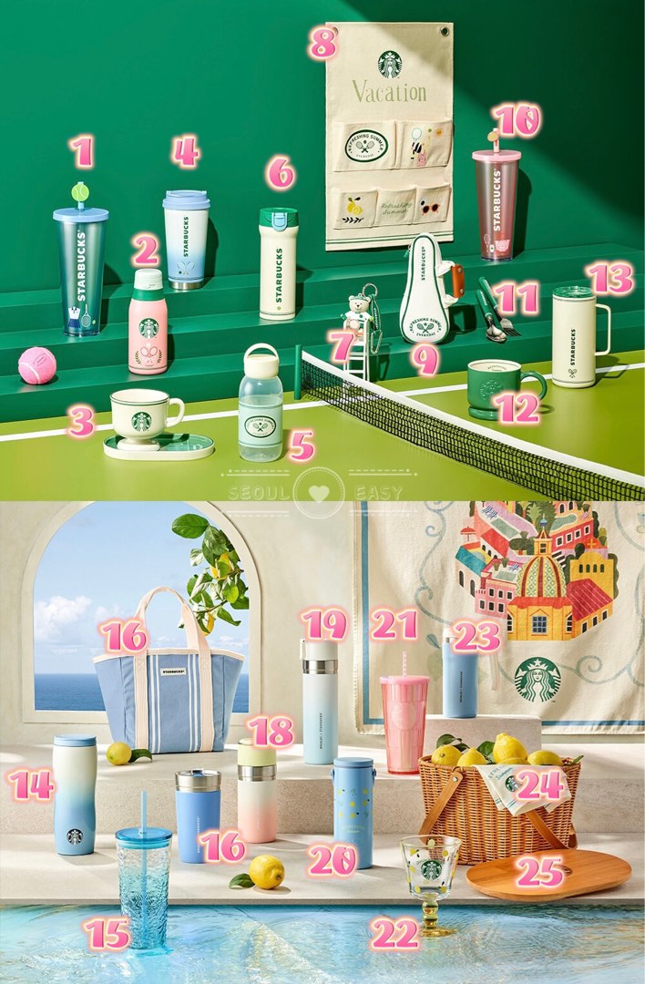 [PREORDER] Starbucks Korea Summer Collection 2023, Furniture & Home