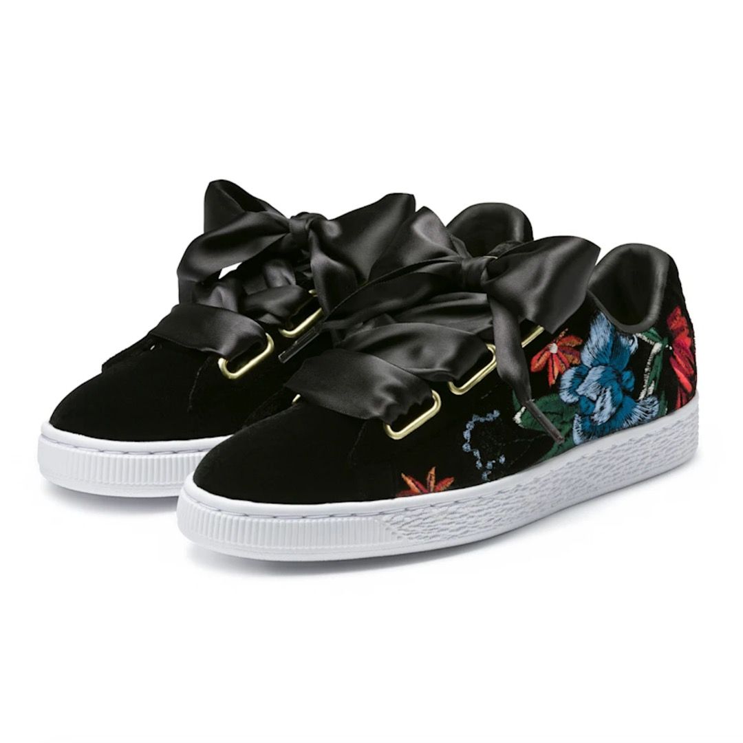 Puma basket heart velvet hyper emb - women's cheap