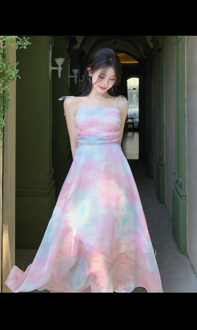 Rainbow dress best sale pastel