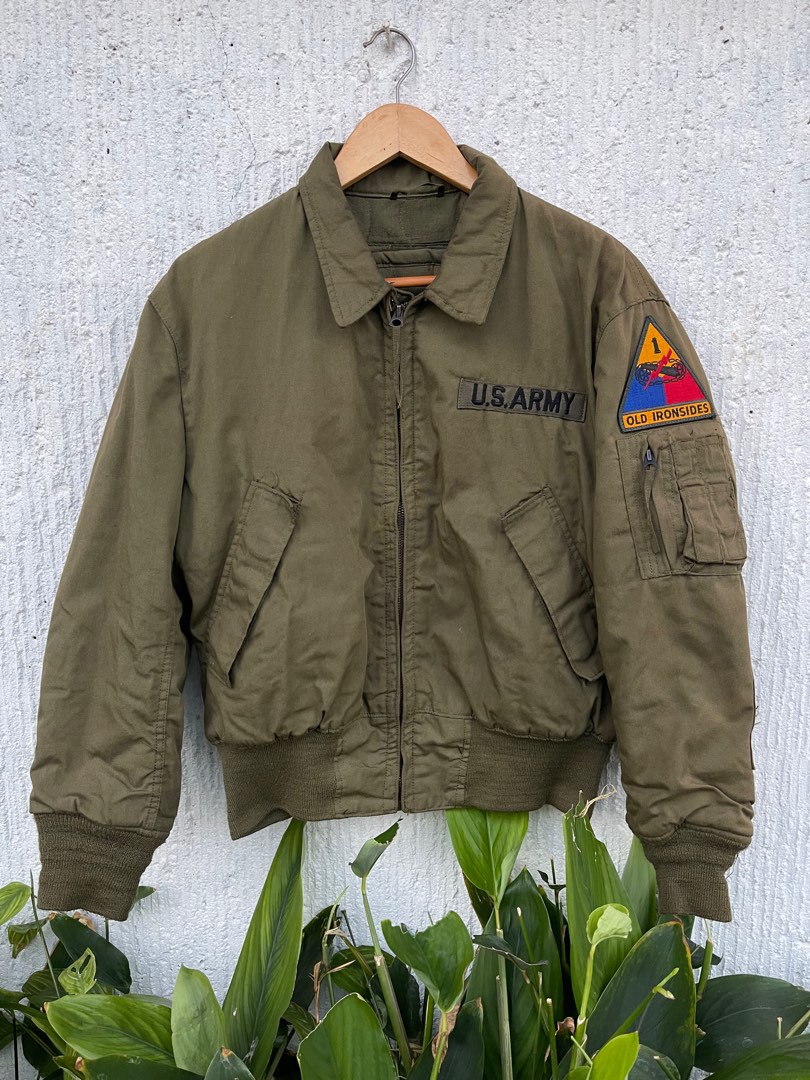 Rare Authentic Vintage US Army Old Ironsides Tanker Jacket on Carousell