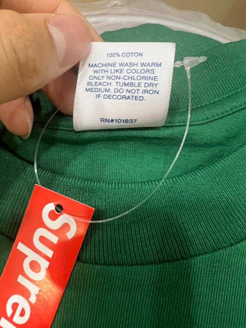 Ready stock supreme box logo long sleeve Men s Fashion Tops