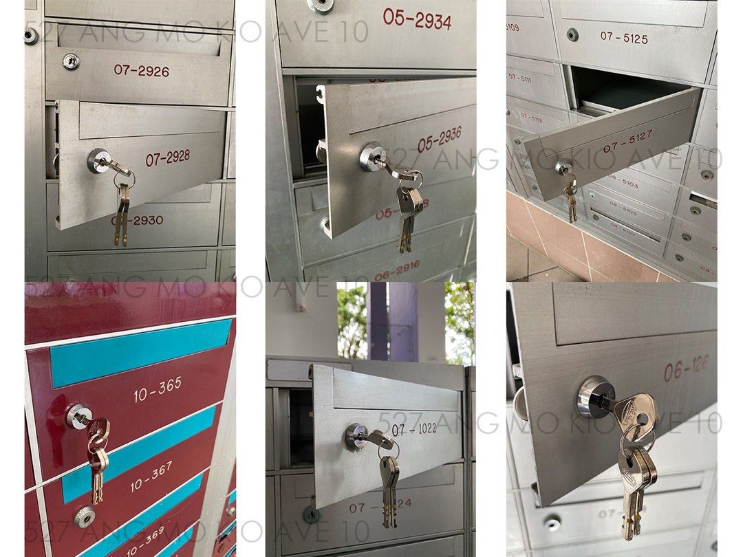 Real Cam Lock Letterbox Lock HDB Letter Box (Price Not Including