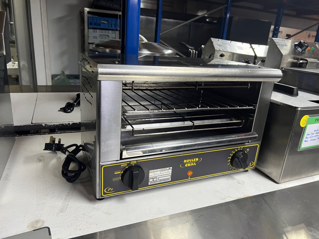 Mini Four à Snacker Roller Grill BAR 1000 - Toaster Quartz Infrarouge 2000W, 15 Min Minuterie - Pour Croque, Pizza, Gratins