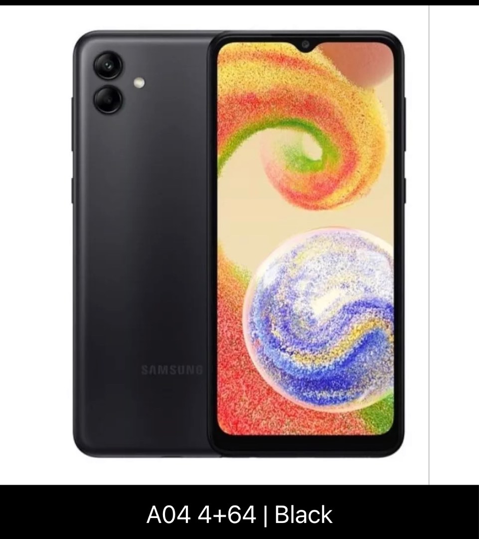 Samsung Galaxy A04 4+64 GB (Black), Mobile Phones & Gadgets, Mobile ...