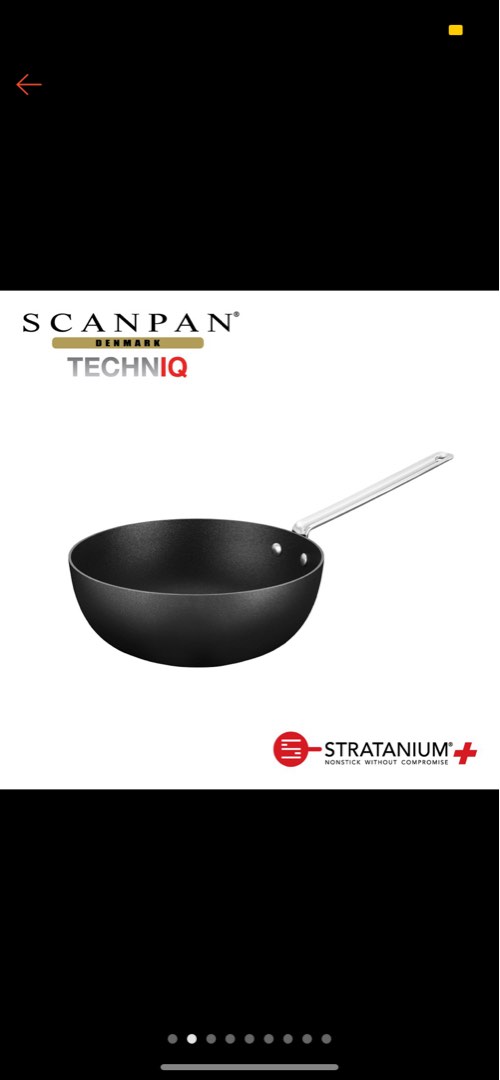 Scanpan TechnIQ stir fry deep pan, Furniture & Home Living, Kitchenware
