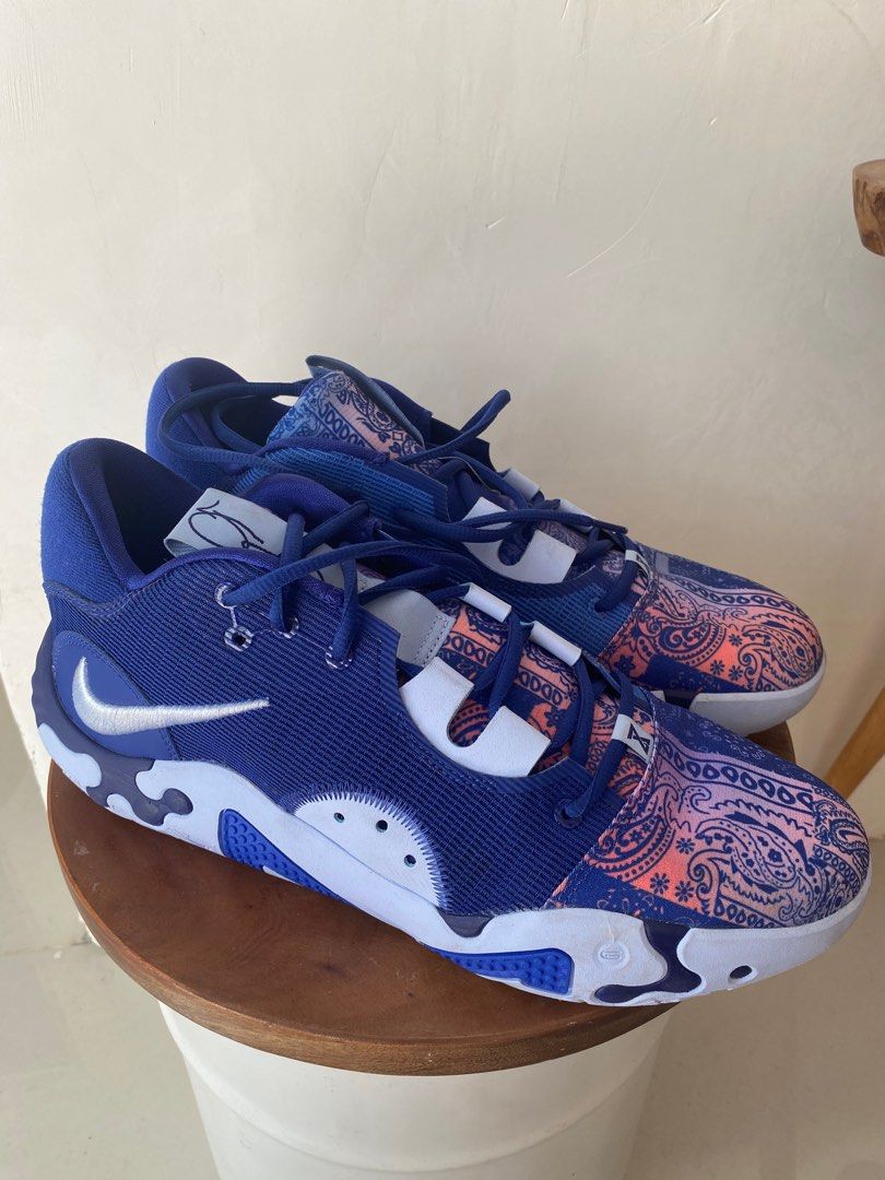 Sepatu Basket Nike paul george 6 blue eu 46 original
