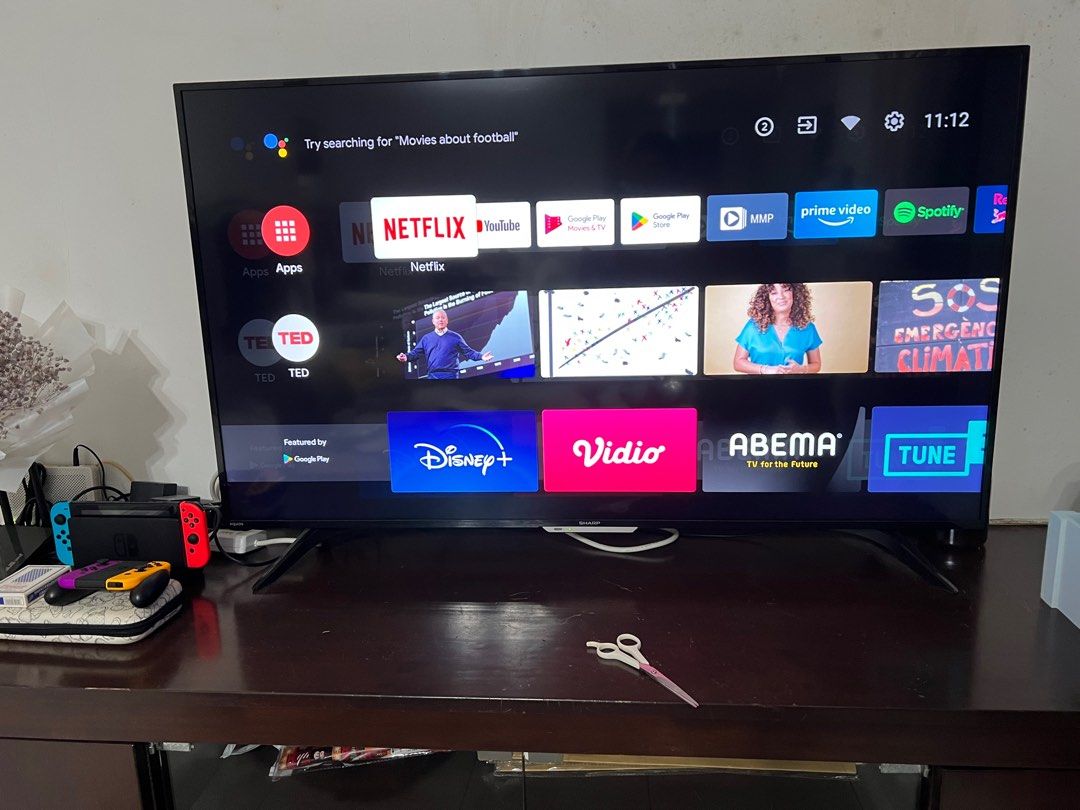 sharp 50 inch TV Aquos android tv, TV & Home Appliances, TV