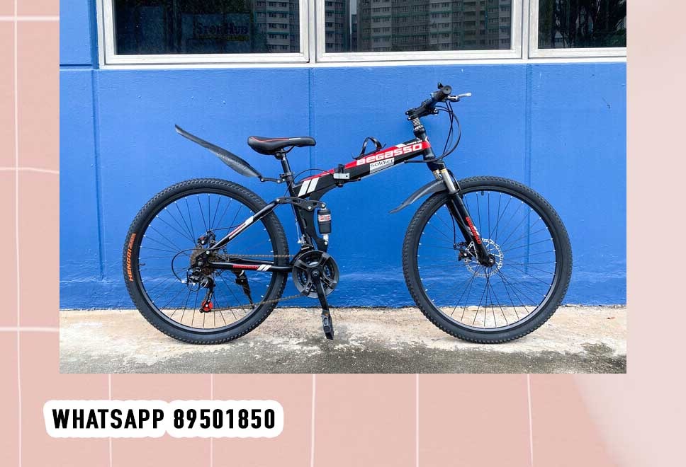 Shimano gear 21 speed 26" Wheel Begasso Foldable mountain bike MTB 21