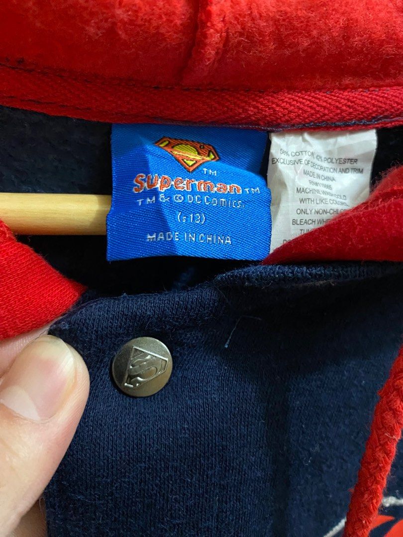 Superman Embroidery Logo Varsity Jacket