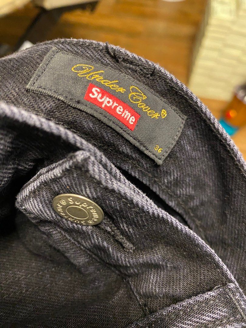Supreme Undercover Layered Jeans 36 Black size XL, 名牌, 服裝