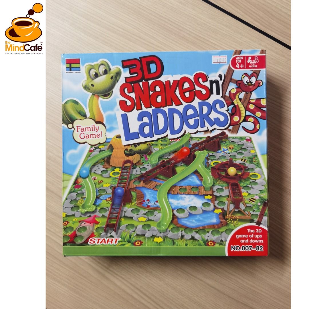 [The Mind Cafe] 3D Snakes n' Ladders, Hobbies & Toys, Toys & Games on