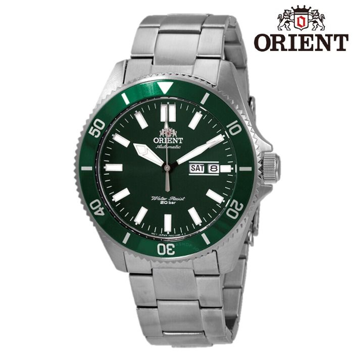 Time Cruze Orient Kanno Diver Automatic Green Dial Men Watch RA