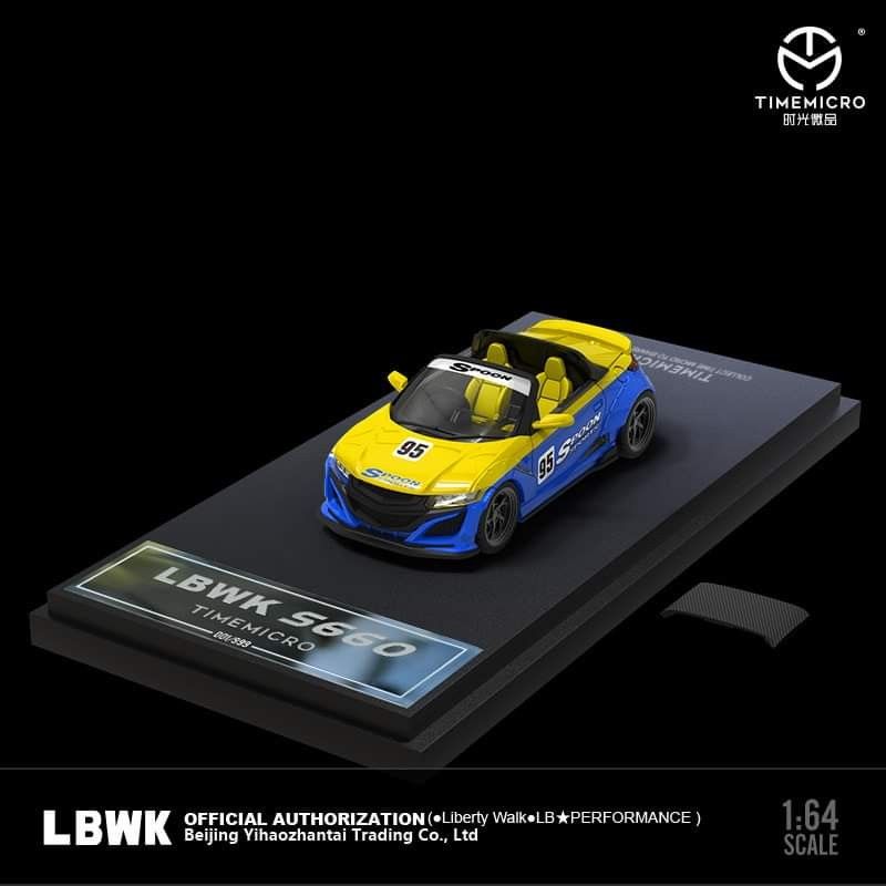 Time Micro 1／64 LBWK 新車型Spoon Honda S660, 興趣及遊戲, 玩具