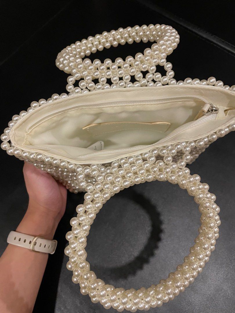 Topshop beaded Pearl bag Women s Fashion Bags Wallets Purses Pouches on Carousell