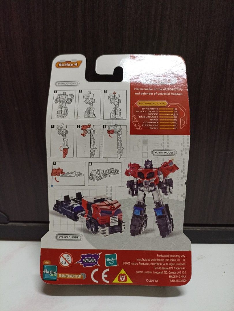 Transformers cybertron robots in disguise optimus prime legend class
