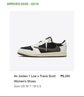 Travis Scot x Jordan 1 low size 7wmn