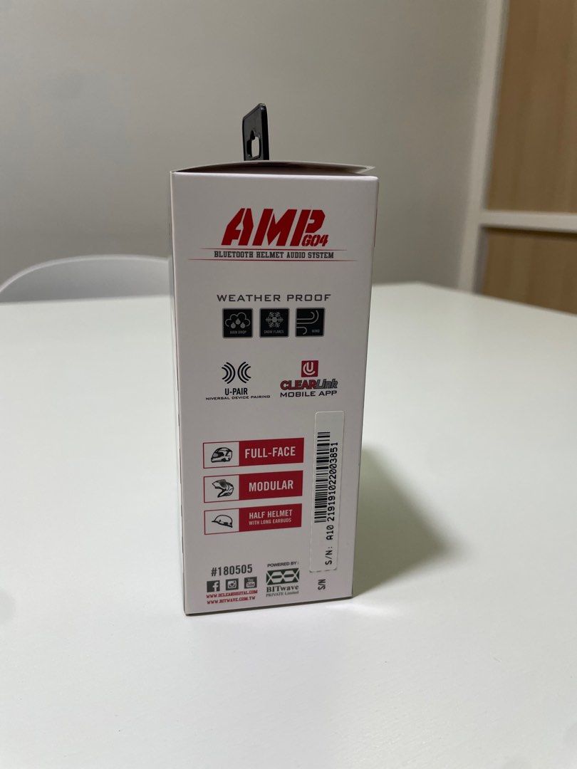 UCLEAR DIGITAL AMP Go 4 Bluetooth Communication System Single Pack