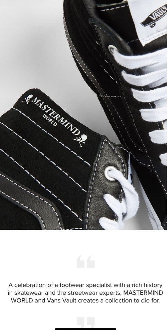End clothing discount vans vault