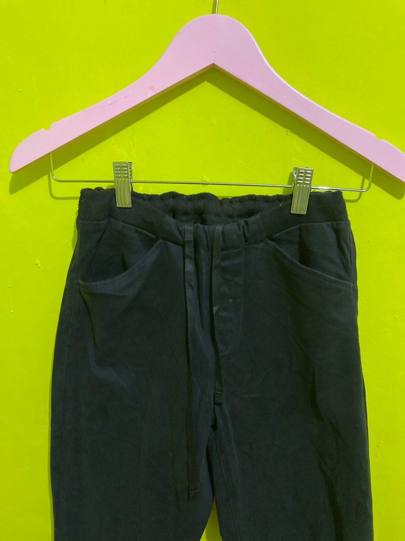 UNIQLO HEATTECH Ankle Pants Denim/Baggy pants uniqlo/Long Pants Black