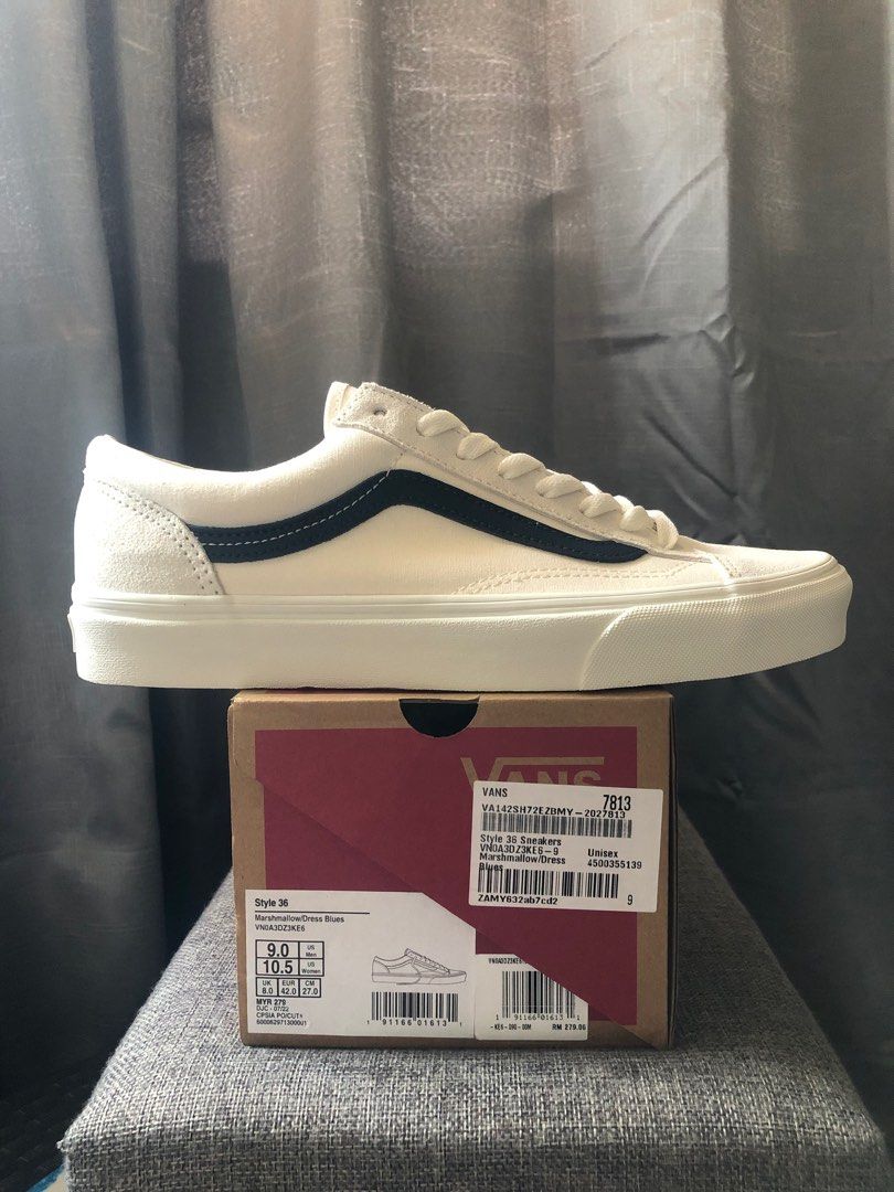 Vans Style 36 Marshmallow Dress Blue Men s Fashion Footwear