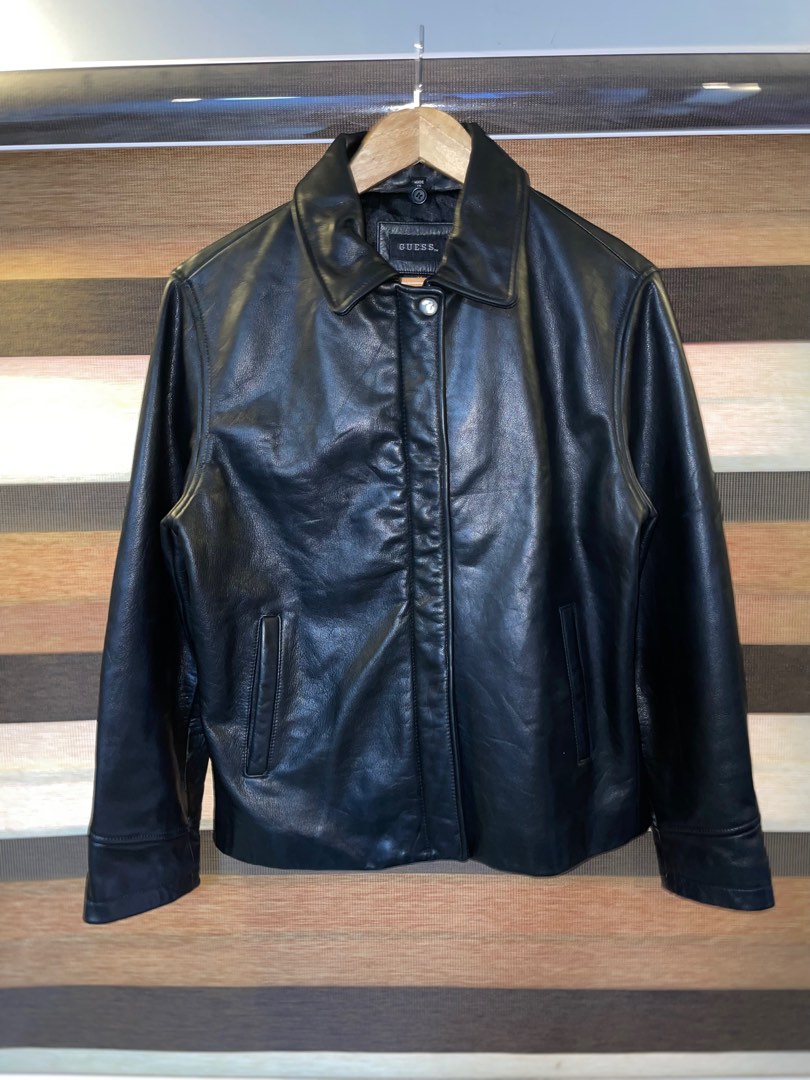 Guess vintage cheap leather jacket
