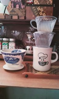Vintage Melitta Dripper & Kinto ceramic cup