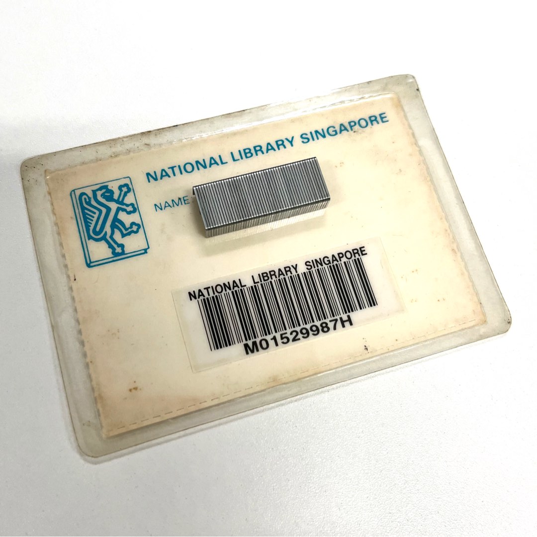 Vintage National Library Singapore Card, Hobbies & Toys, Memorabilia