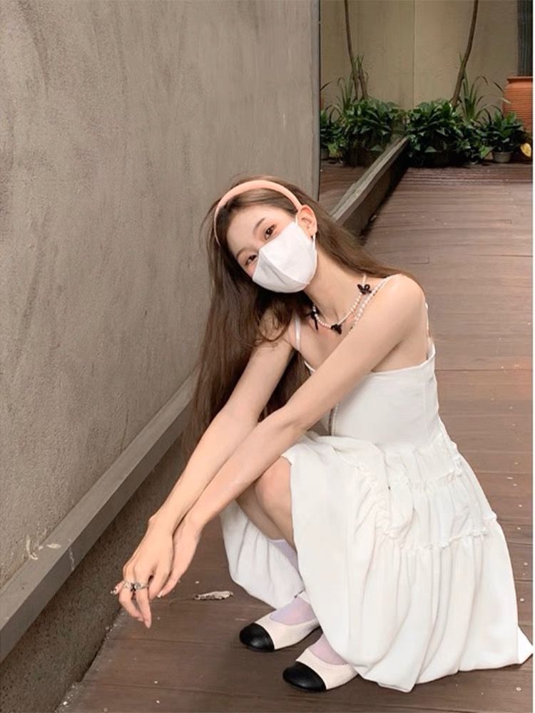 White Puffy Short Dress Women s Fashion Dresses Sets Dresses