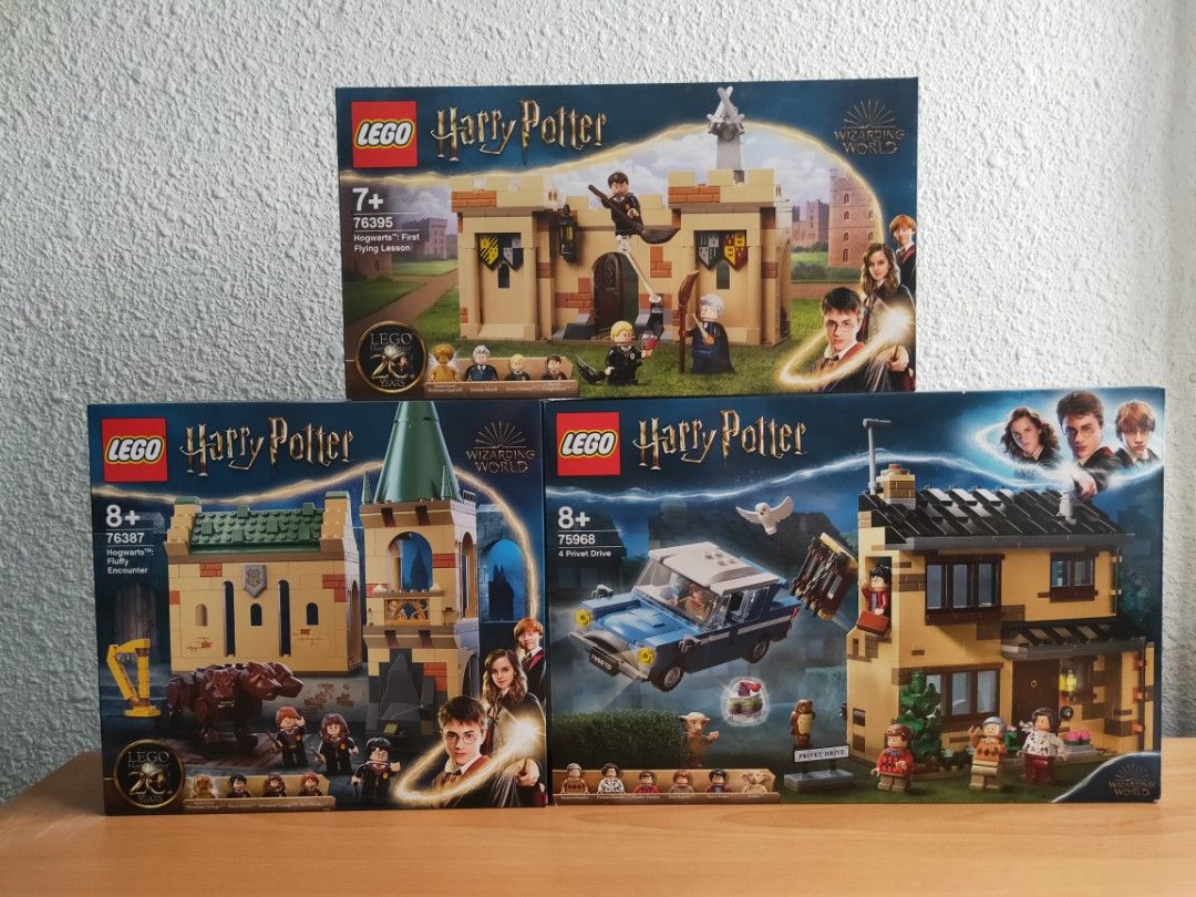 Rare & Retired] Brand New Lego Harry Potter 75968 4 Privet Drive & 76387  Hogwarts: Fluffy Encounter & & 76395 Hogwarts: First Flying Lesson Bundle  Deal, Hobbies & Toys, Toys & Games on Carousell