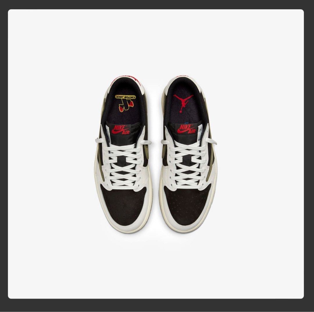 ☑️👟⚡️[W-US9/M-US7.5] 罕Nike Travis Scott x Air Jordan 1 Low