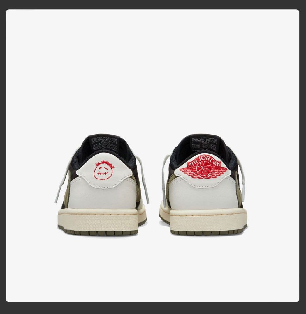 ☑️👟⚡️[W-US9/M-US7.5] 罕Nike Travis Scott x Air Jordan 1 Low